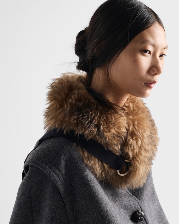 Single-breasted double loden cloth coat Single-breasted double loden cloth coat