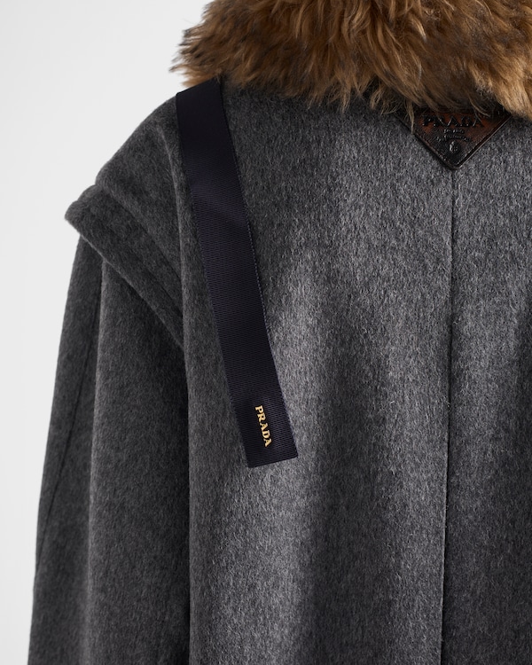 Single-breasted double loden cloth coat Single-breasted double loden cloth coat