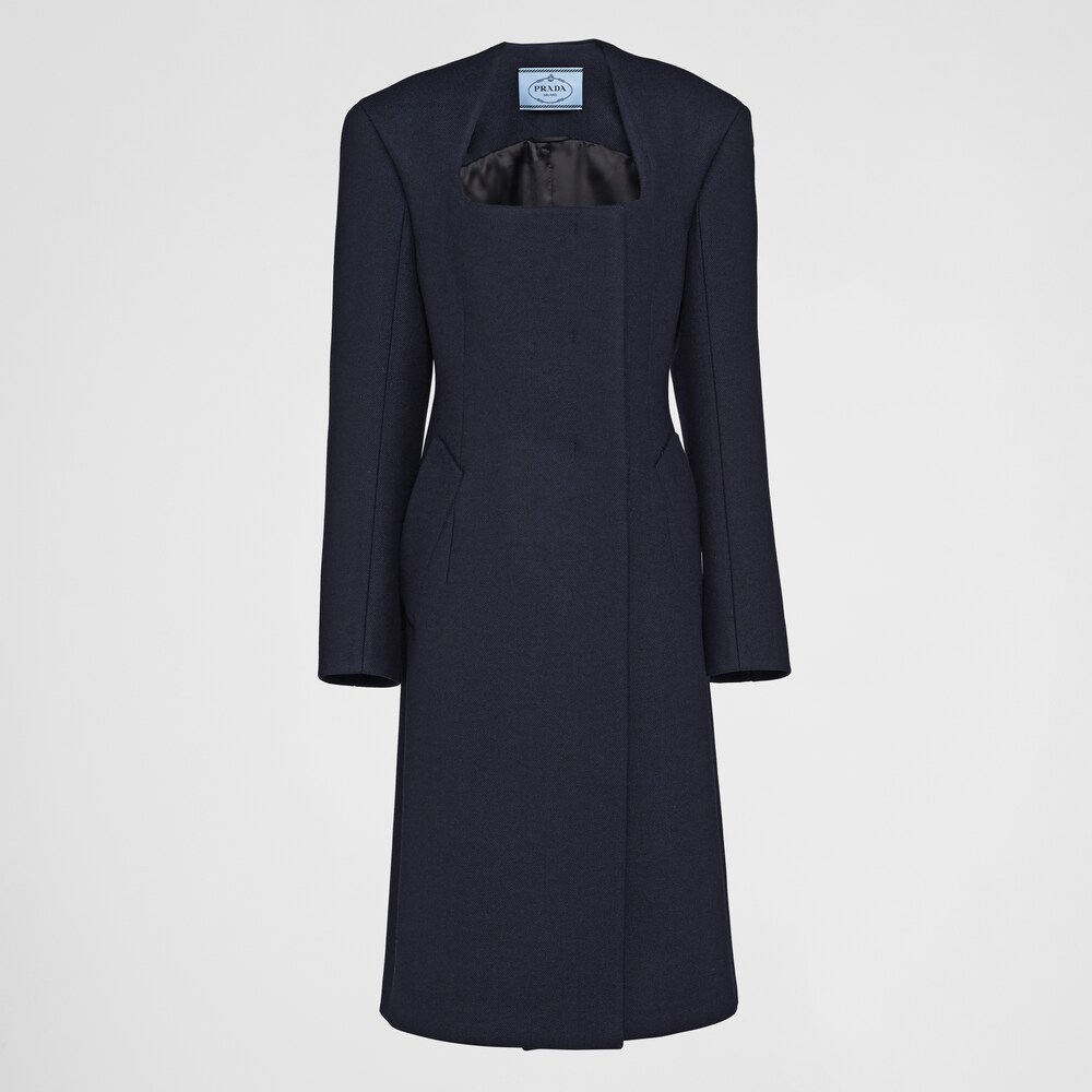 Prada Cappotto doppiopetto in panno 1