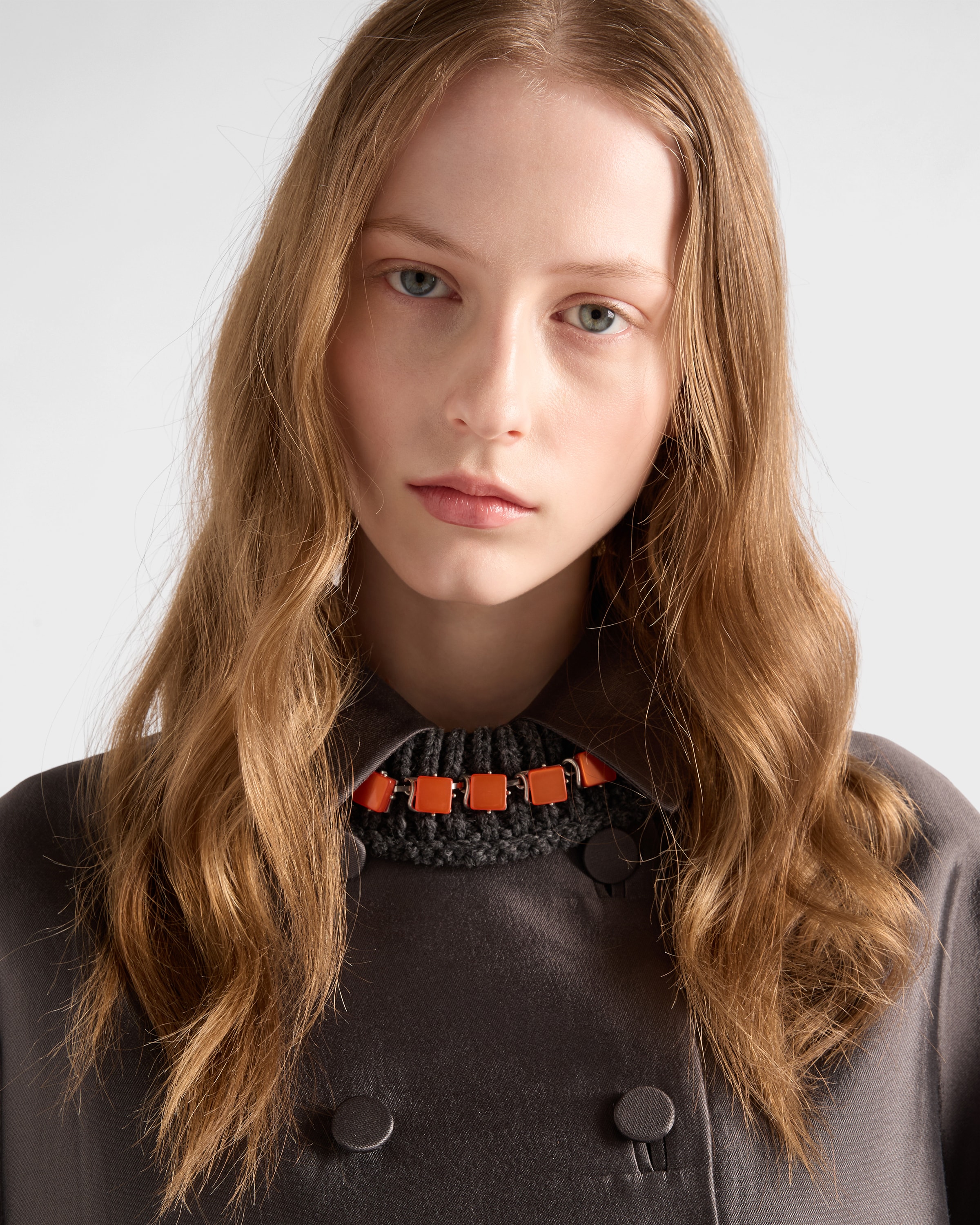 Prada Double-breasted Wool And Silk Coat In Brown