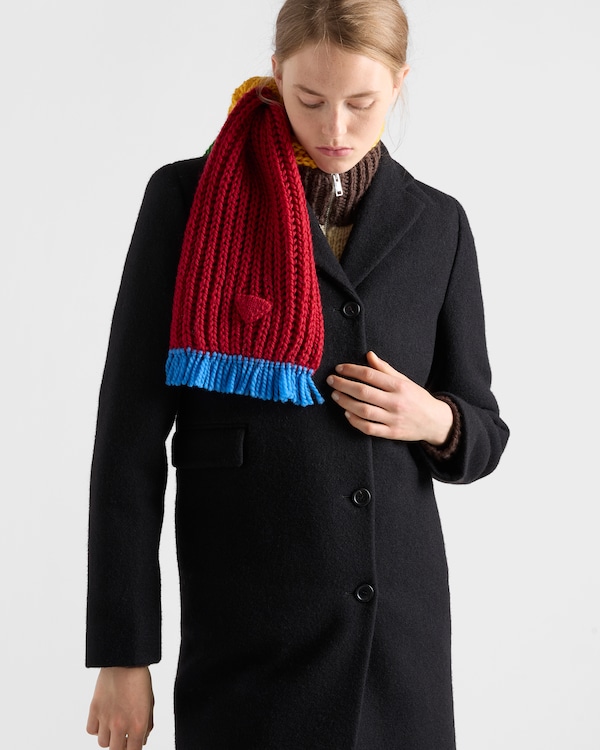 Single-breasted shetland wool coat - Black Single-breasted shetland wool coat - Black