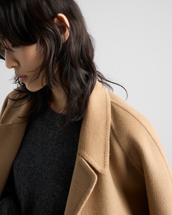 Double-breasted cashgora coat Double-breasted cashgora coat