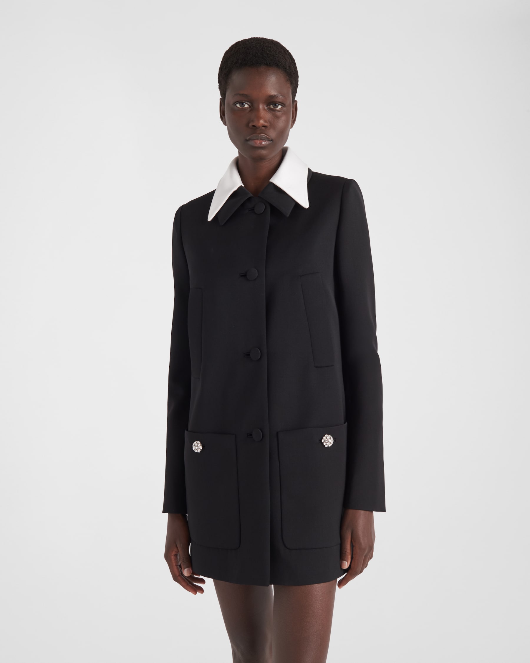 PRADA 25S WOOL VEST COAT 476 main image 1