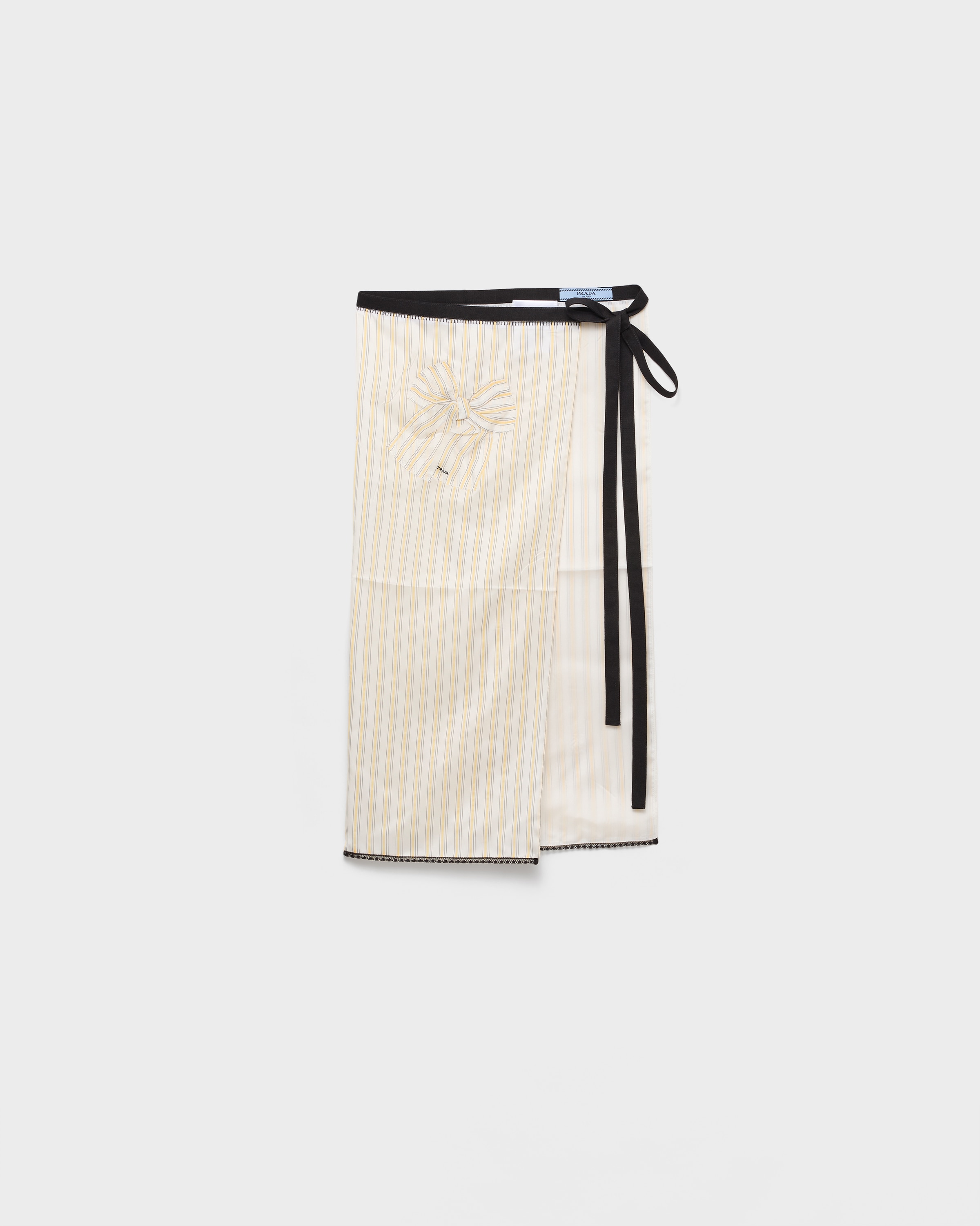 PRADA エプロン Yellow Embroidered Striped Apron | PRADA - United States