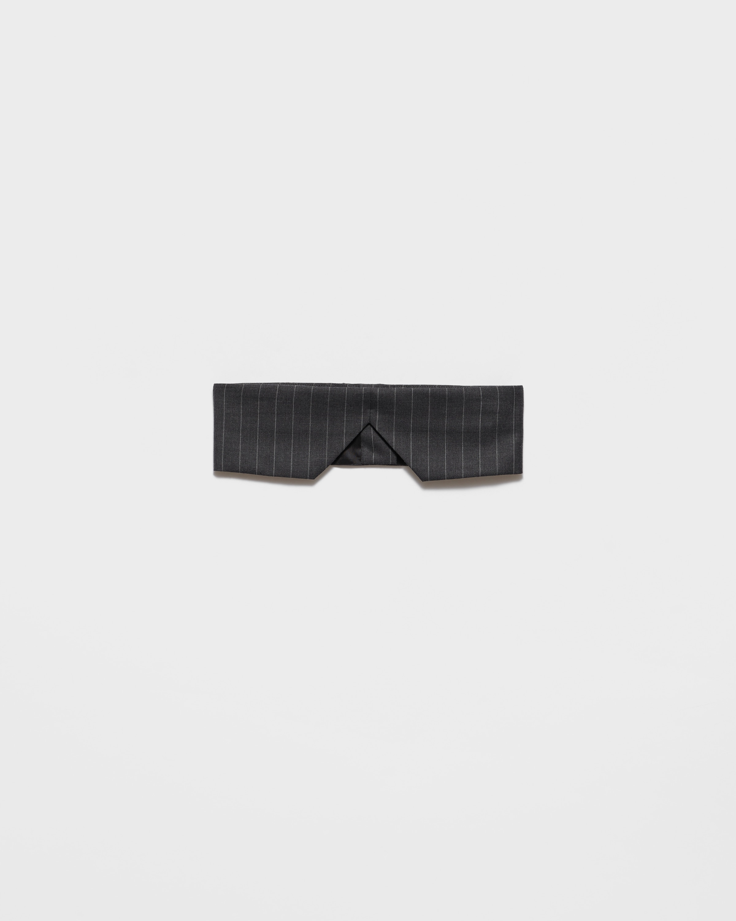 Pinstripe wool bandeau top
