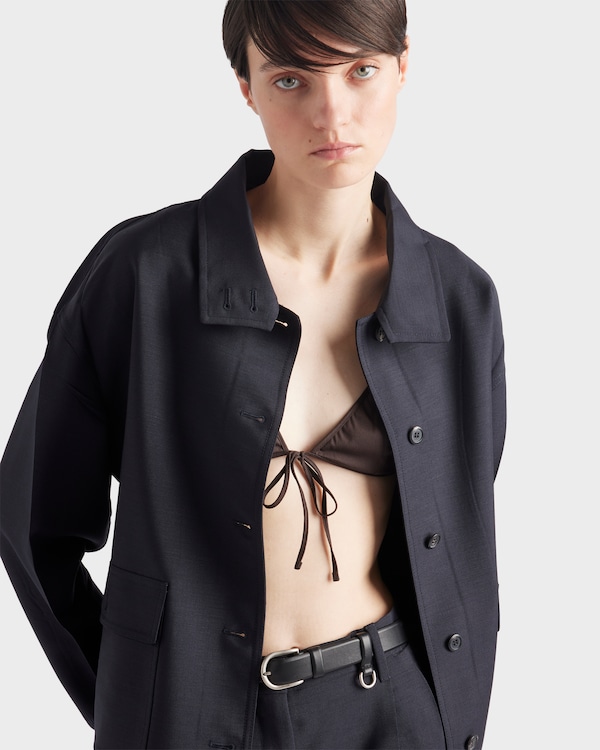 Kid mohair jacket - Navy Kid mohair jacket - Navy