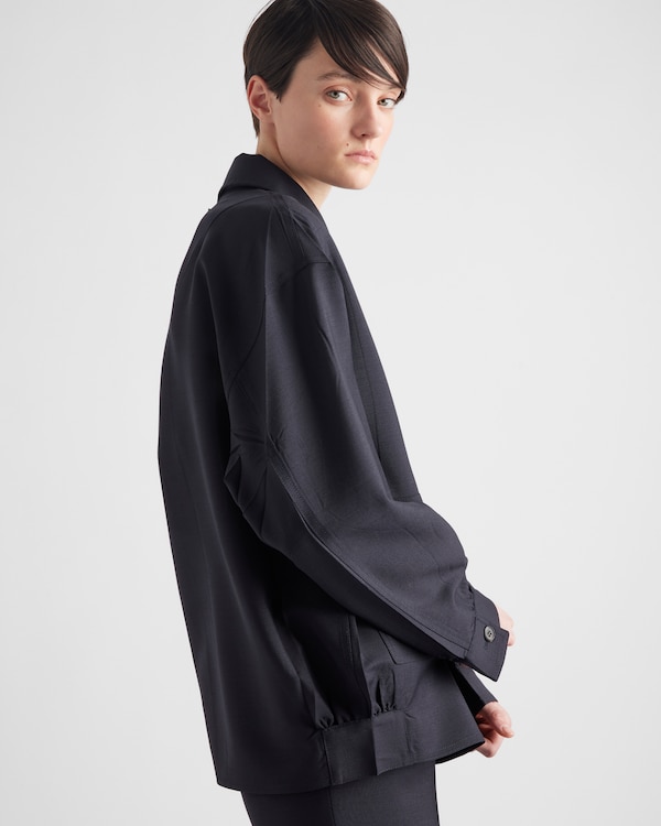 Kid mohair jacket - Navy Kid mohair jacket - Navy