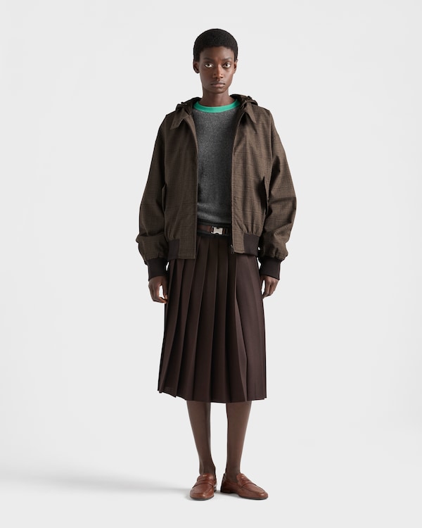 Prince of Wales checked wool jacket - Tobacco Prince of Wales checked wool jacket - Tobacco