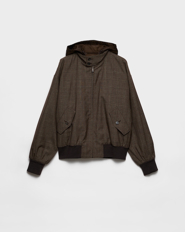 Prince of Wales checked wool jacket - Tobacco Prince of Wales checked wool jacket - Tobacco