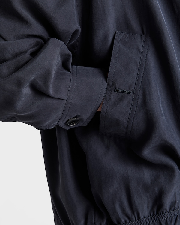 シルク ジャケット - ネイビー シルク ジャケット - ネイビー