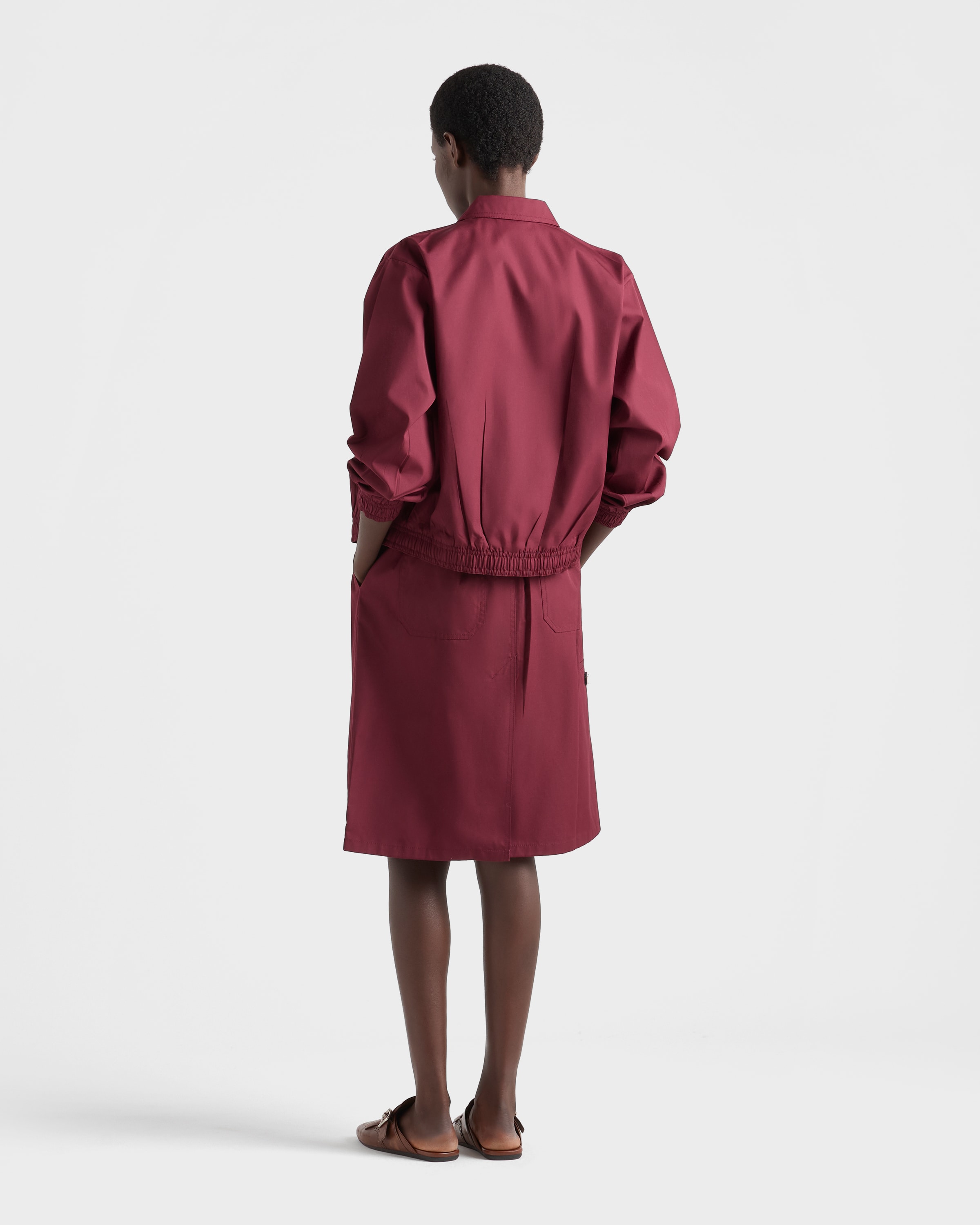 Garnet Poplin jacket | PRADA - United States