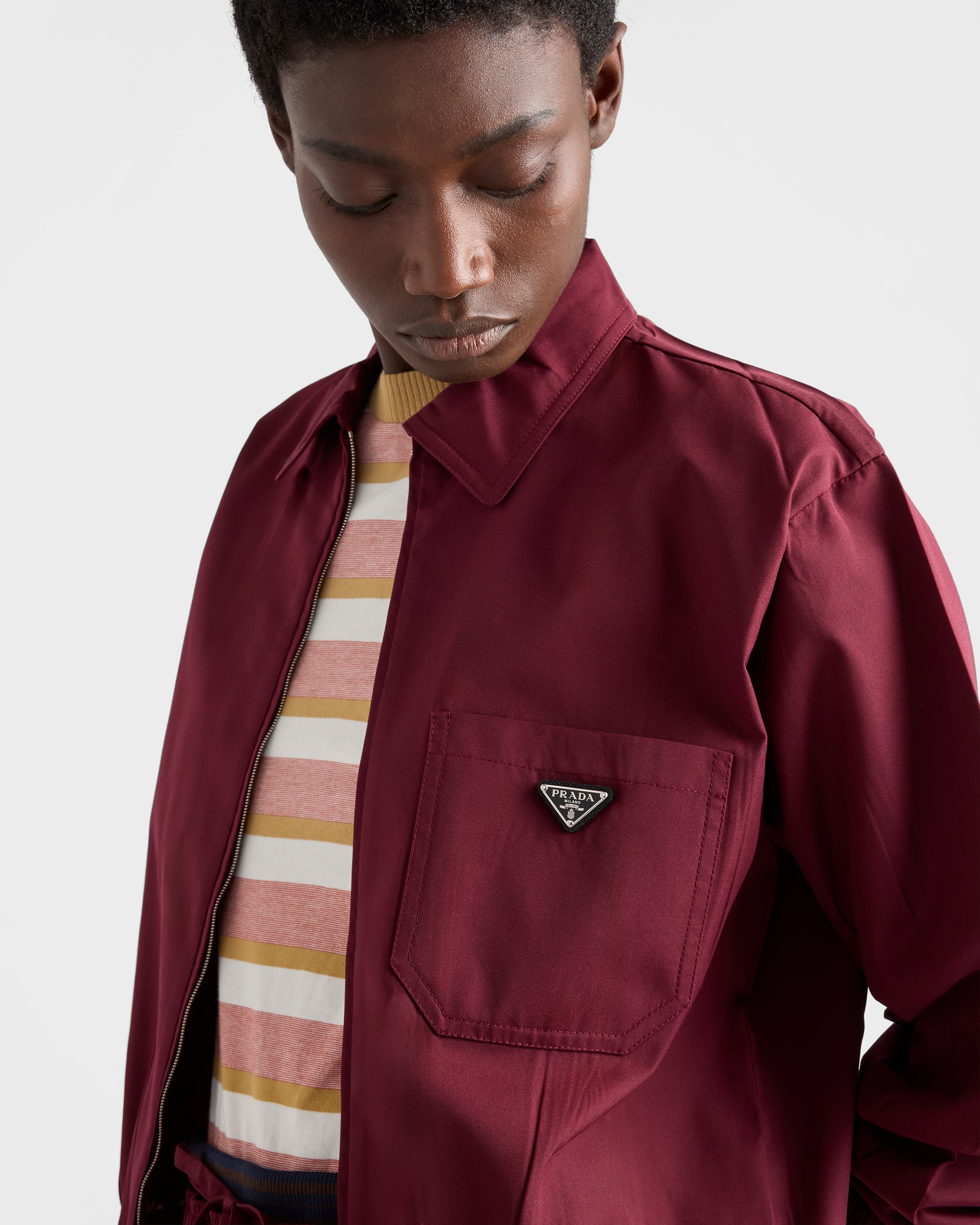 Garnet Poplin jacket | PRADA - United States