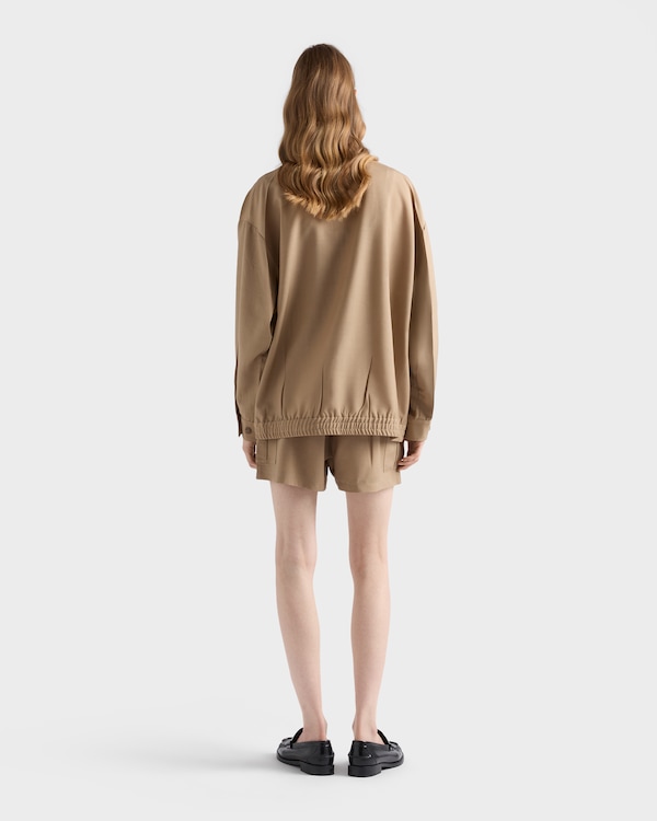 Mohair wool blouson jacket - Hazelnut Mohair wool blouson jacket - Hazelnut