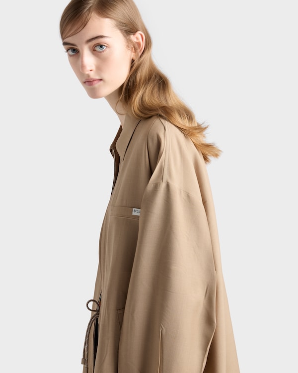Mohair wool blouson jacket - Hazelnut Mohair wool blouson jacket - Hazelnut