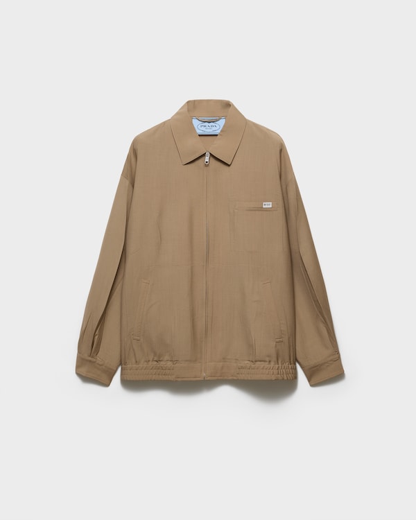 Mohair wool blouson jacket - Hazelnut Mohair wool blouson jacket - Hazelnut