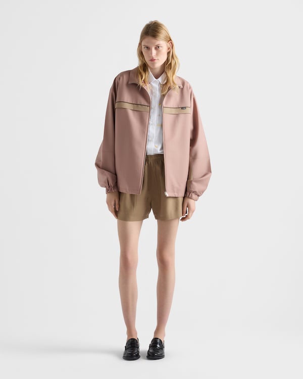 Mohair wool blouson jacket - Opaline Mohair wool blouson jacket - Opaline