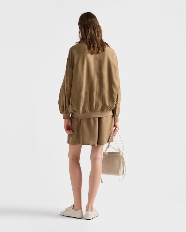 Old silk bomber jacket - Khaki Old silk bomber jacket - Khaki