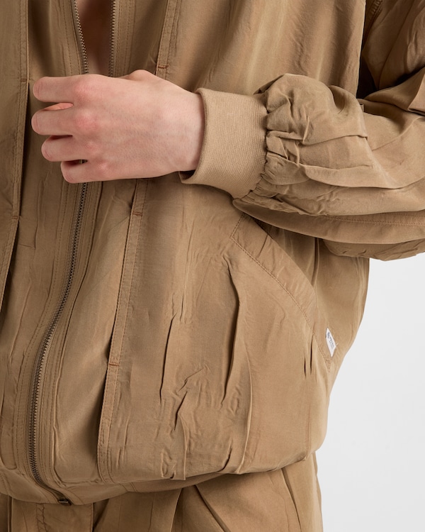 Old silk bomber jacket - Khaki Old silk bomber jacket - Khaki