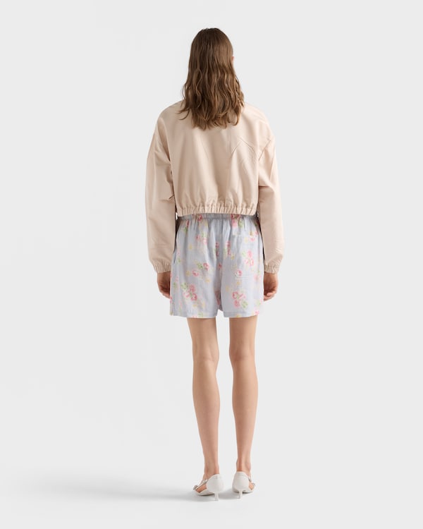 Faille blouson jacket - Sand Beige Faille blouson jacket - Sand Beige