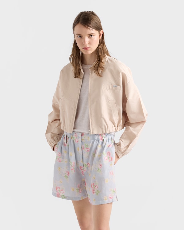 Faille blouson jacket - Sand Beige Faille blouson jacket - Sand Beige