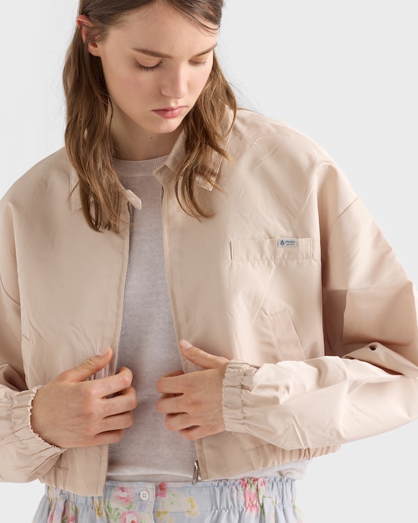 Faille blouson jacket - Sand Beige Faille blouson jacket - Sand Beige