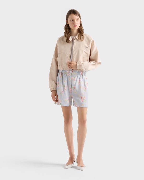 Faille blouson jacket - Sand Beige Faille blouson jacket - Sand Beige