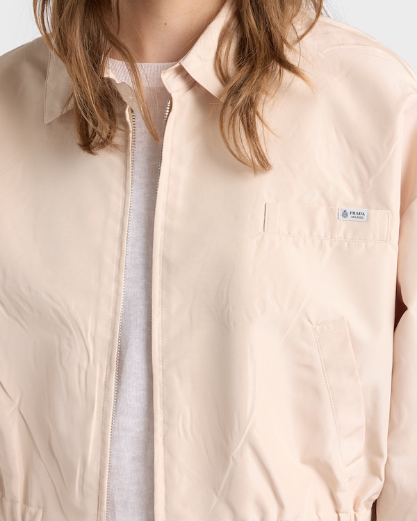 Faille blouson jacket - Sand Beige Faille blouson jacket - Sand Beige