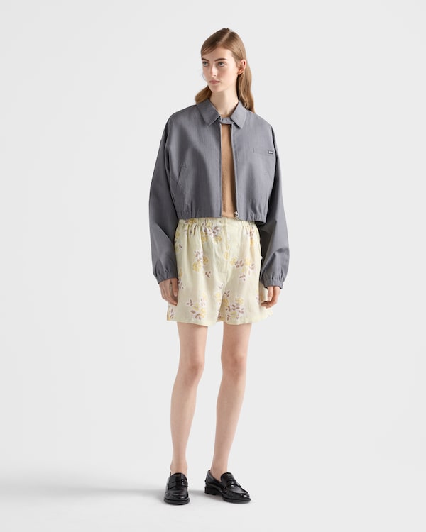 Light mohair blouson jacket - Grey Light mohair blouson jacket - Grey