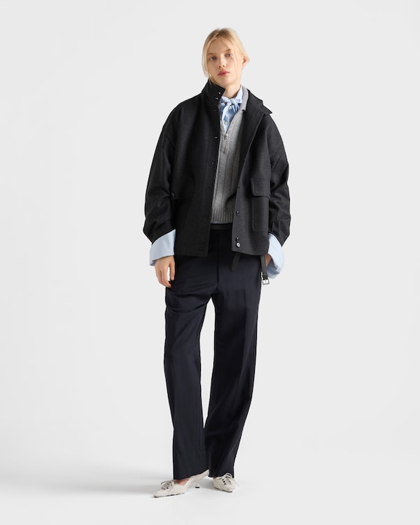 Re-Wool blouson jacket - Anthracite Gray Re-Wool blouson jacket - Anthracite Gray