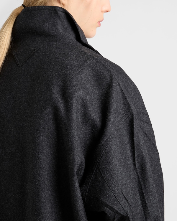 Re-Wool blouson jacket - Anthracite Gray Re-Wool blouson jacket - Anthracite Gray