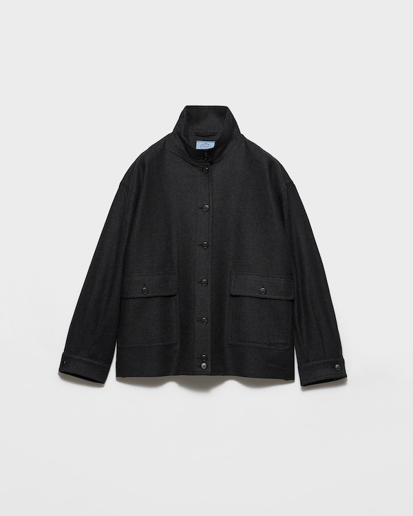 Re-Wool blouson jacket - Anthracite Gray Re-Wool blouson jacket - Anthracite Gray