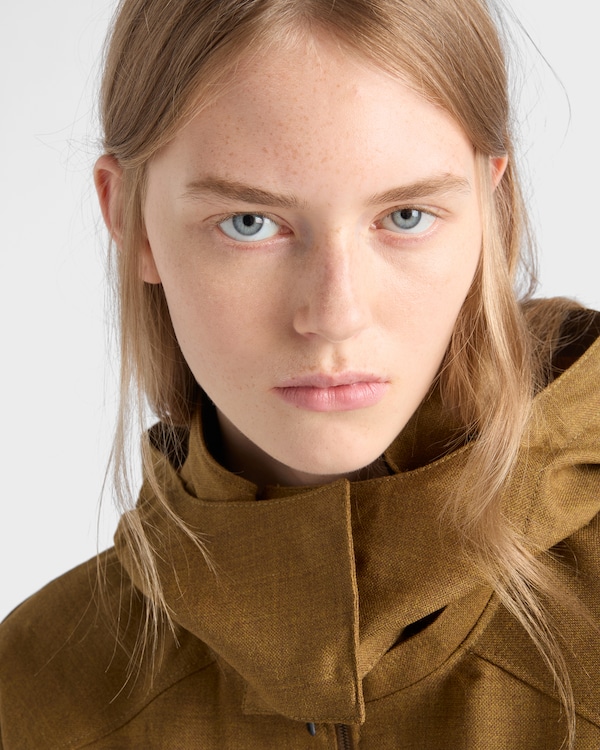 Veste en laine hopsack mélangée - Cannelle Veste en laine hopsack mélangée - Cannelle