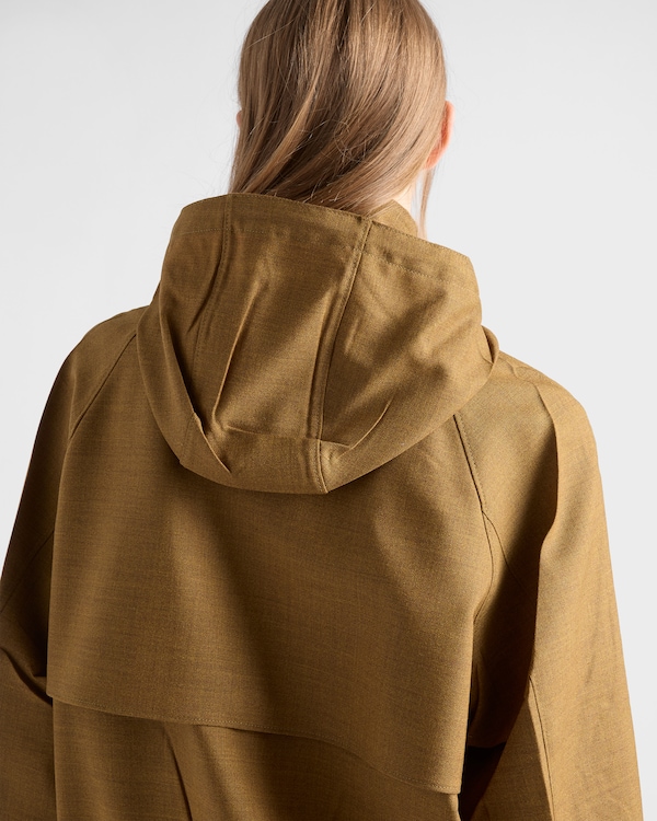 Veste en laine hopsack mélangée - Cannelle Veste en laine hopsack mélangée - Cannelle