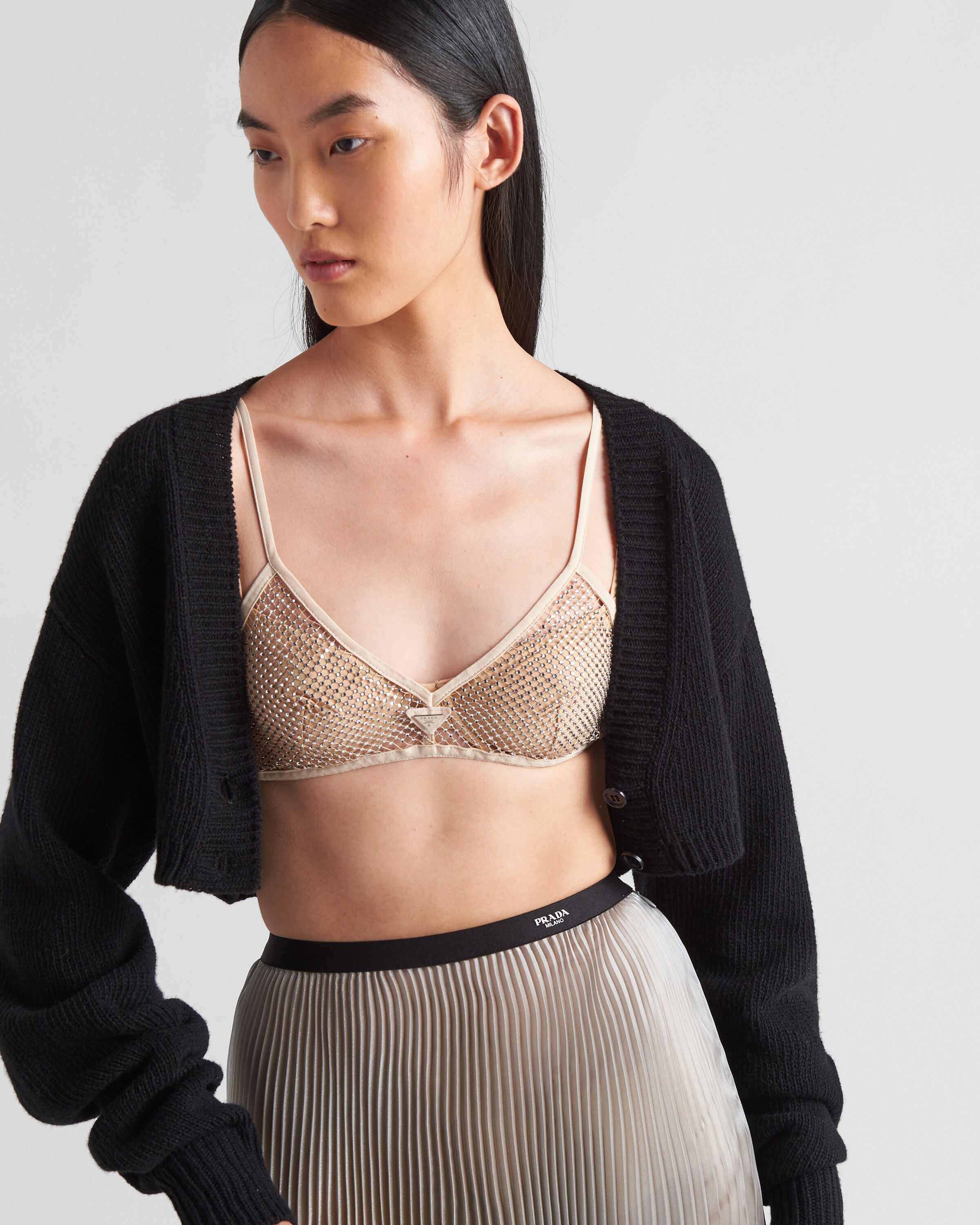 Top 44+ imagen prada crystal bra