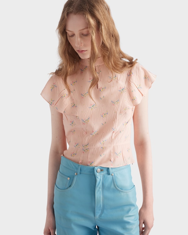 توب بونجيه بنقشة زهور توب بونجيه بنقشة زهور