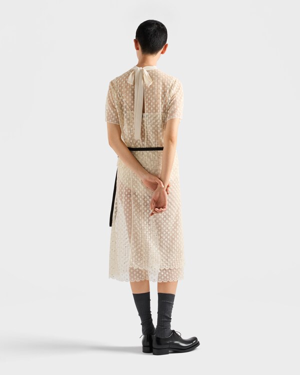 Embroidered lace top - Natural Embroidered lace top - Natural