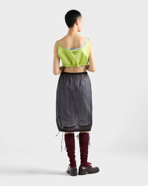 Duchesse crop top - Pistachio Green Duchesse crop top - Pistachio Green