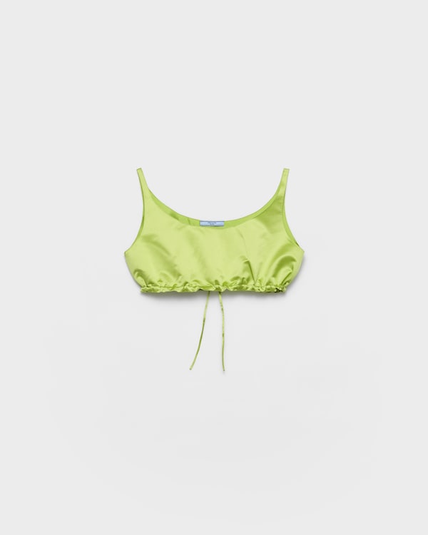 Duchesse crop top - Pistachio Green Duchesse crop top - Pistachio Green