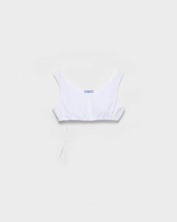 Poplin top - White Poplin top - White
