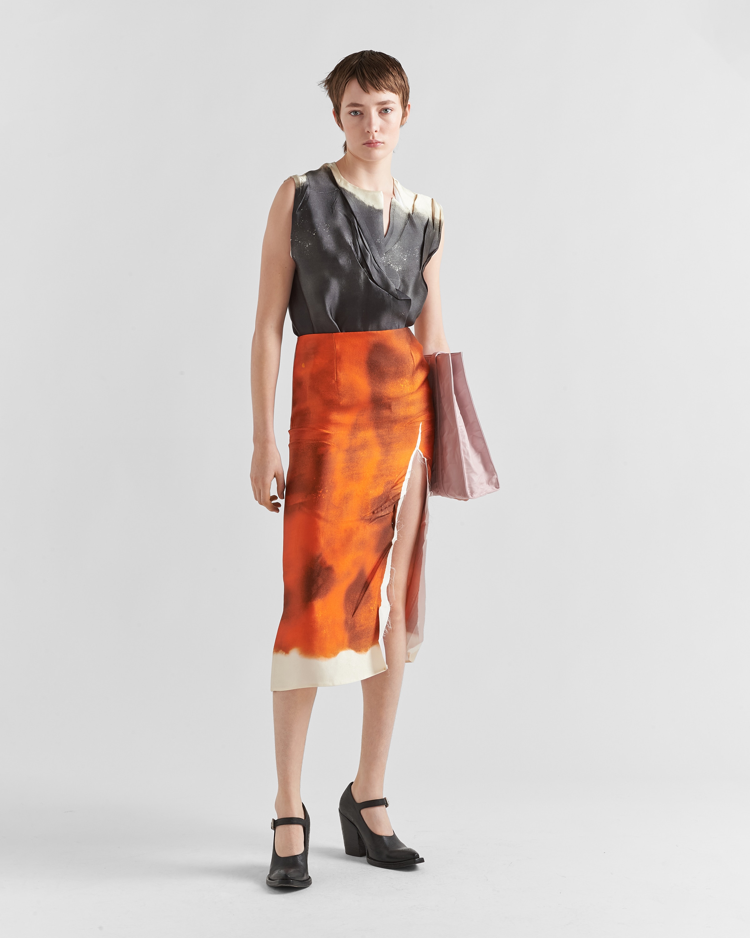 Prada Printed satin top 2