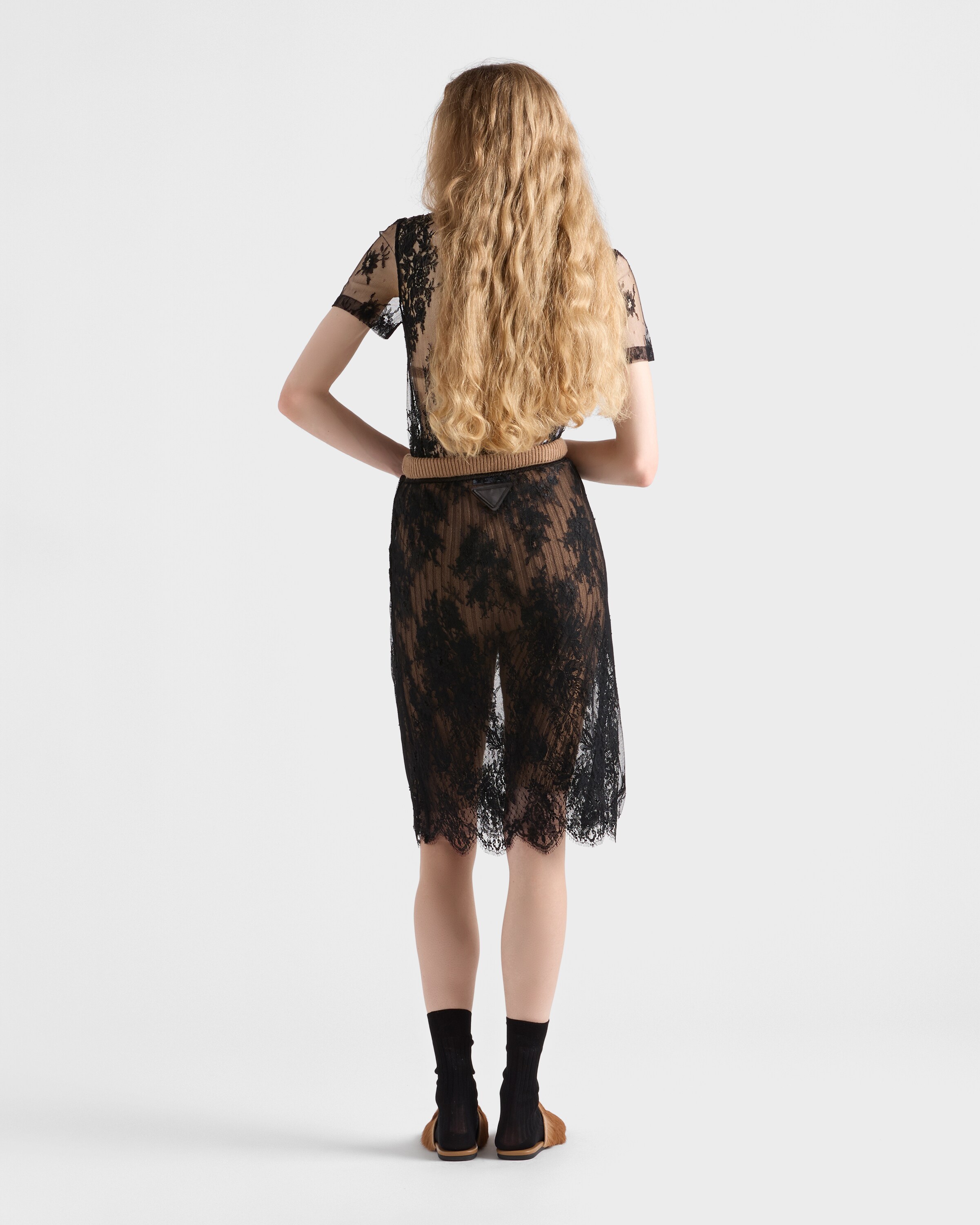 Black Lace top | PRADA