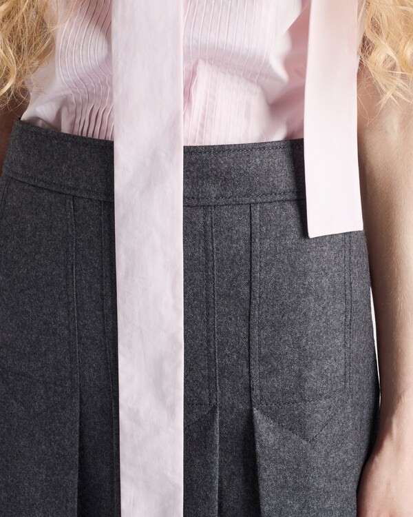 Embroidered poplin top Embroidered poplin top