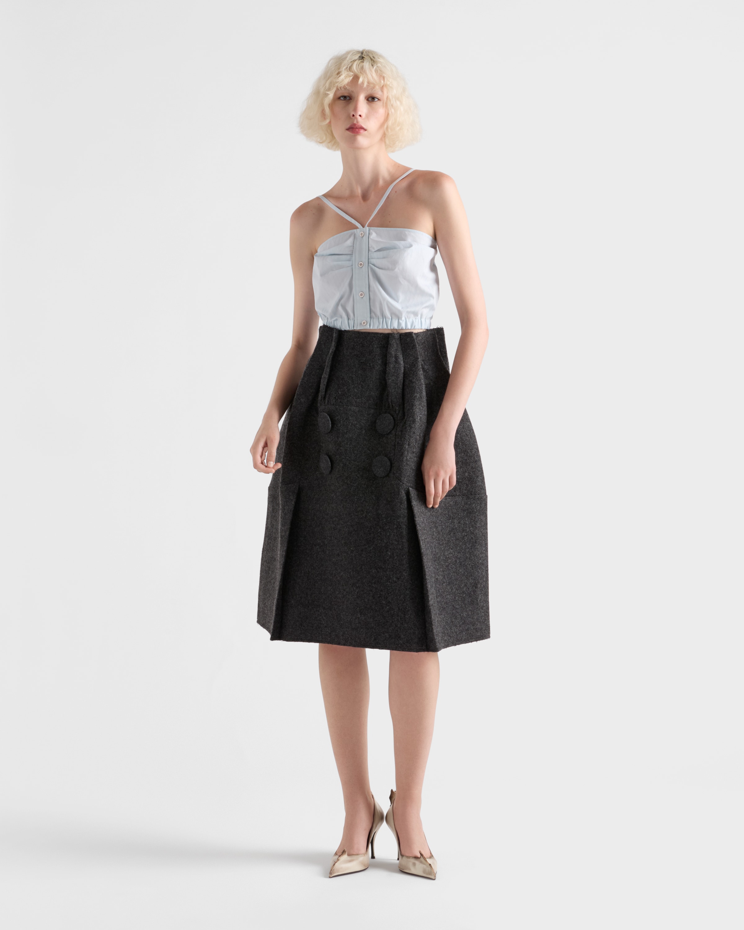 PRADA - 最終お値下げPRADA ribbon tops. Prada PRADA Back Ribbon Sleeveless Cut-and-Sew | eBay