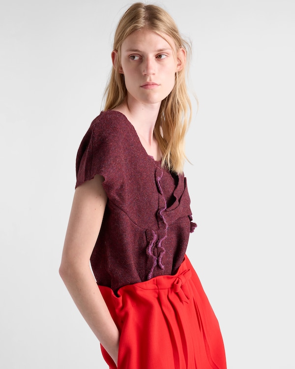 Shetland wool top - Garnet Shetland wool top - Garnet