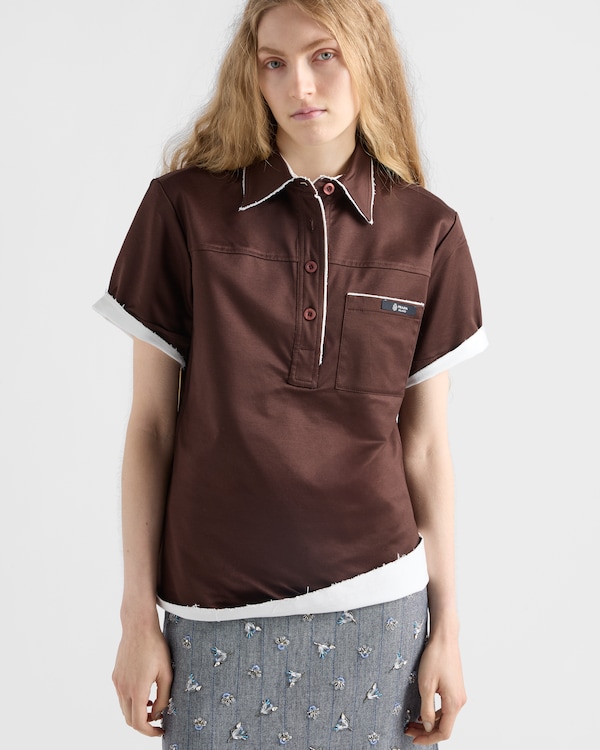 Polo de algodón de hilo de Escocia - Ébano Polo de algodón de hilo de Escocia - Ébano