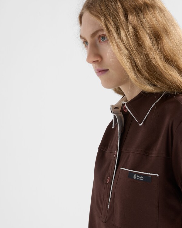 Polo de algodón de hilo de Escocia - Ébano Polo de algodón de hilo de Escocia - Ébano