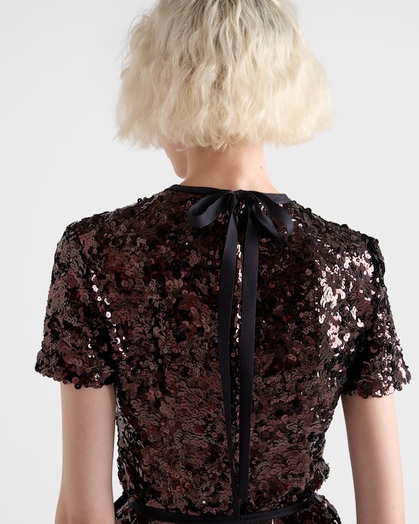 Embroidered sequin top Embroidered sequin top