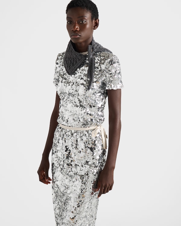 Embroidered sequin top Embroidered sequin top