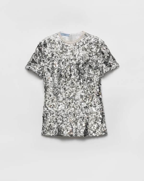 Embroidered sequin top Embroidered sequin top