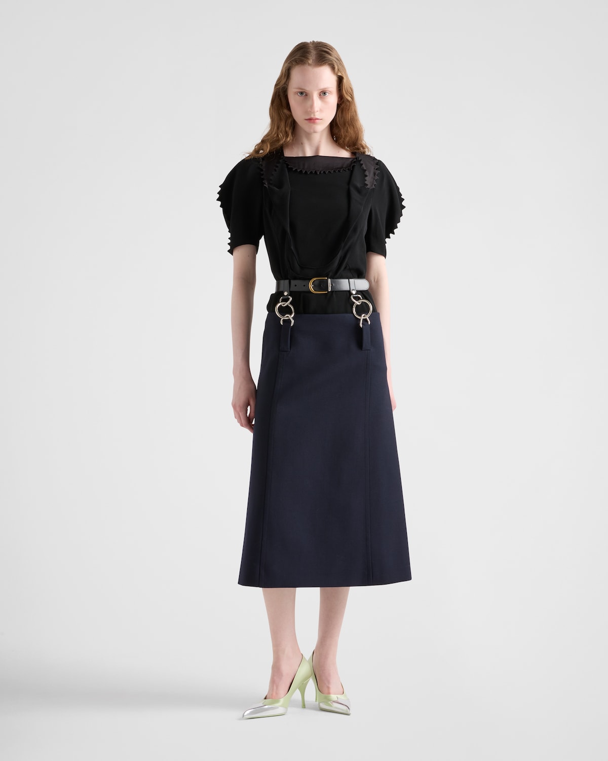 Prada Top de crepé de cady